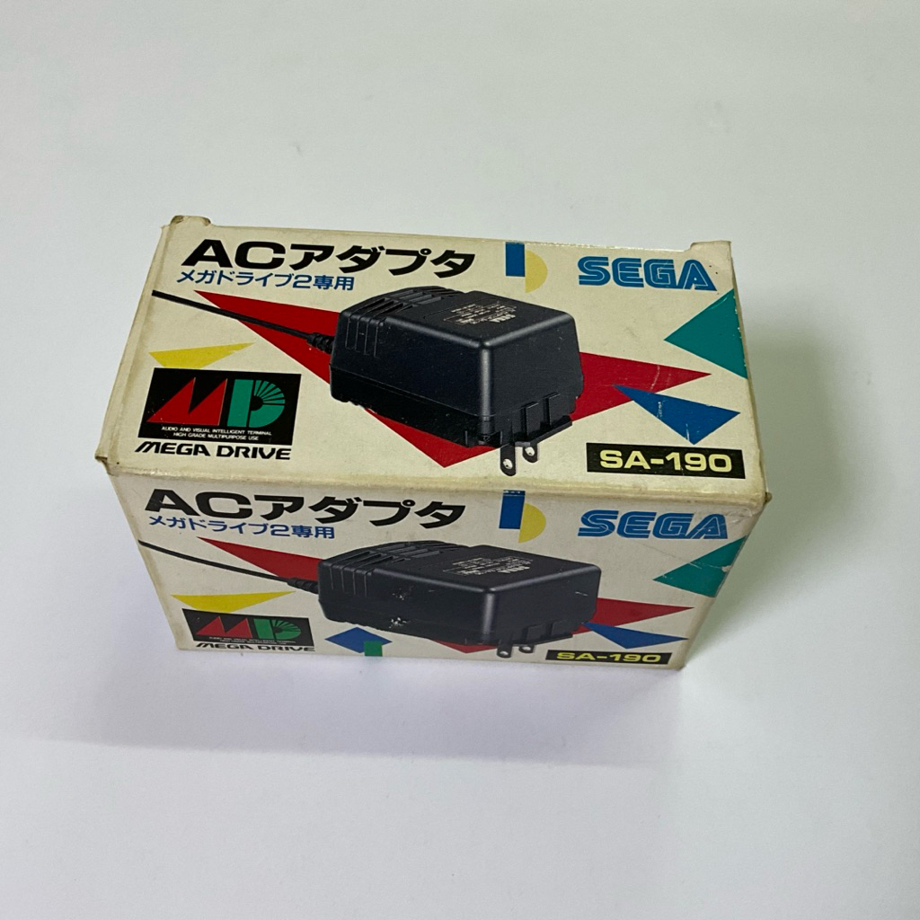 Original SEGA Mega Drive 2 AC Adaptor SA-190 10V 850mA – Boxed Japan Version