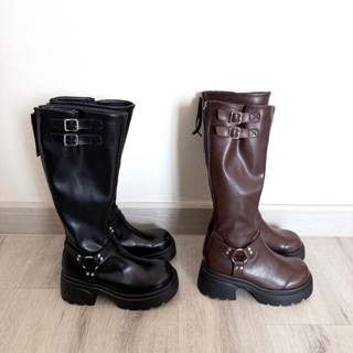 [พร้อมส่ง] WEAR.SOUL #S670-Knee Rider Boots รองเท้าบูท รองเท…