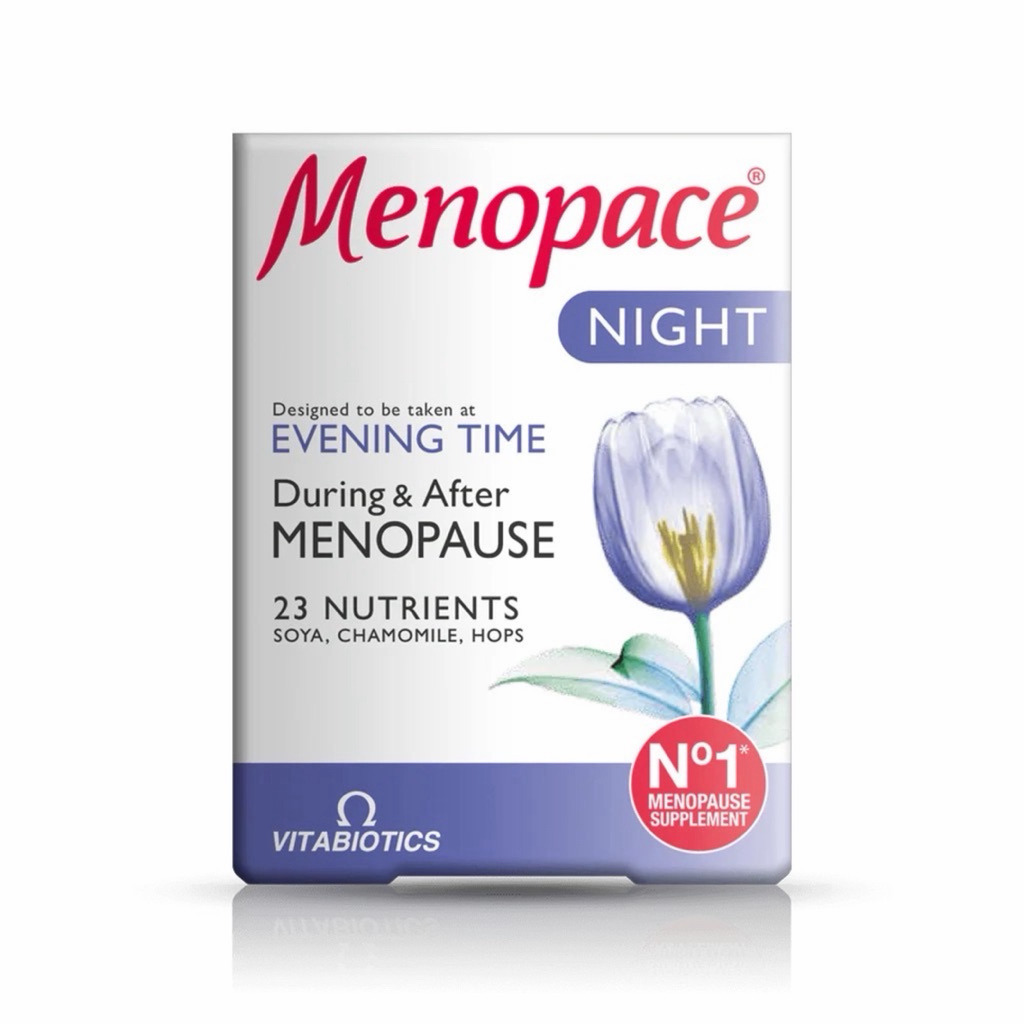 💯ของแท้💯 วิตามินช่วงกลางคืนสำหรับสตรีวัยหมดประจำเดือน Vitabiotics Menopace Night