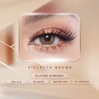 [ใหม่] VATANIKA Lens - Violetta Brown คอนแทคเลนส์สีน้ำตาล แสงอรุณแรกที่เปล่งประกายเสน่ห์