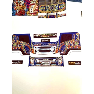 สติ๊กเกอร์ลายไทยติดรอบคันสำหลับรุ่นบังคับรีโมท🚚🚒🚛