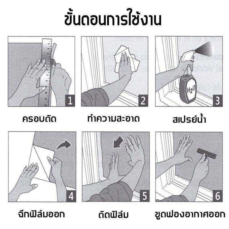 ซื้อ 1 ฟรี 2 ฟิล์มติดกระจก ราคาขายส่ง กันรังสี UV99% มองเห็นด้านเดียว ฟิล์มกรองแสง รถยนต์ ฟิล์มอาคาร Window Film - รูปที่ 3