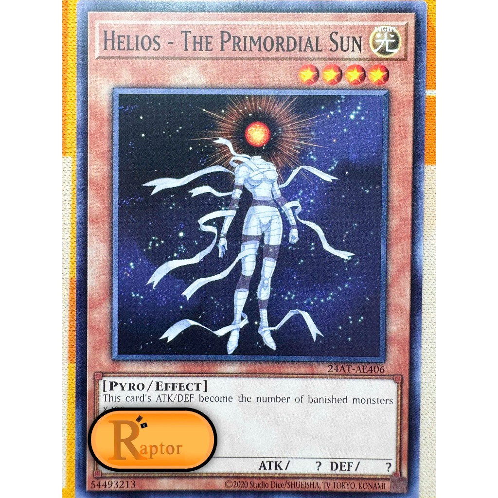 24AT-AE406 : Helios - The Primordial Sun [Common] (Yu-Gi-Oh! Asia English : ลิขสิทธิ์แท้) - [Raptorz
