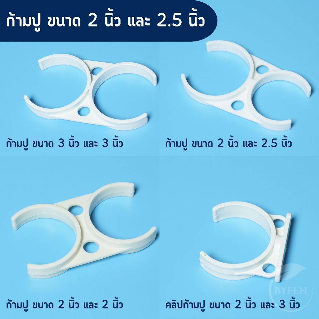คลิปก้ามปู เครื่องกรองน้ำ 2" 2.5" 2x2" 2x2.5" 2.5x2.5"  อุปกรณ์เสริม clip คลิปยึดไส้กรองน้ำ อะไหล่