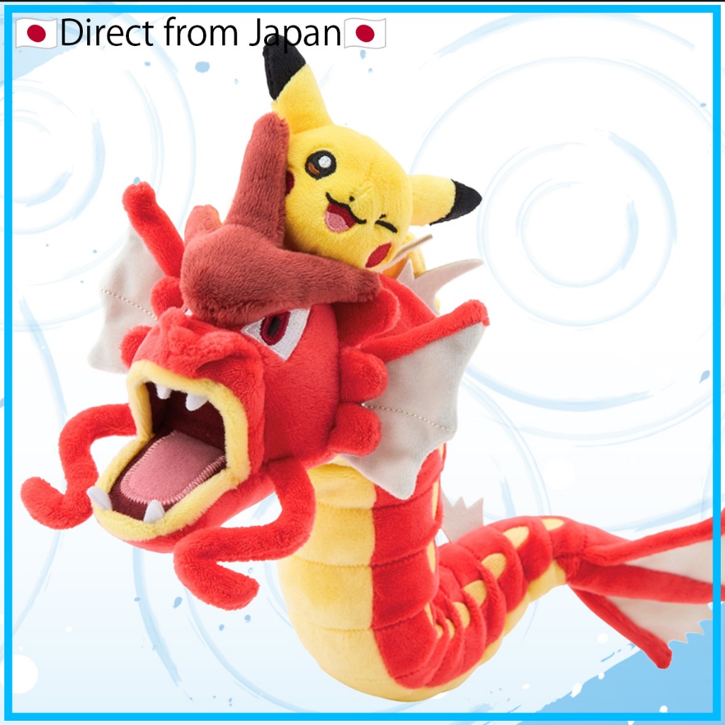 [Pokémon]Red Gyarados and Pikachu Plush Toy, Pokémon Center Hiroshima[Direct from Japan] ราคา ถูกที่สุด ดีลบีเคเค