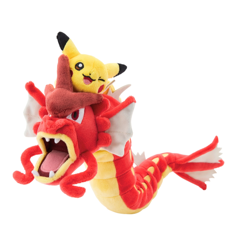 [Pokémon]Red Gyarados and Pikachu Plush Toy, Pokémon Center Hiroshima[Direct from Japan] ราคา ถูกที่สุด ดีลบีเคเค แกลเลอรีภาพที่ 2