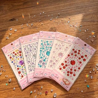 [พร้อมส่ง] สติ๊กเกอร์ คริสตัล เพชร ไข่มุก รูปหัวใจ ดอกไม้ DIY Crystal Diamond Pearl Handmade Sticker ตกแต่ง งานฝีมือ