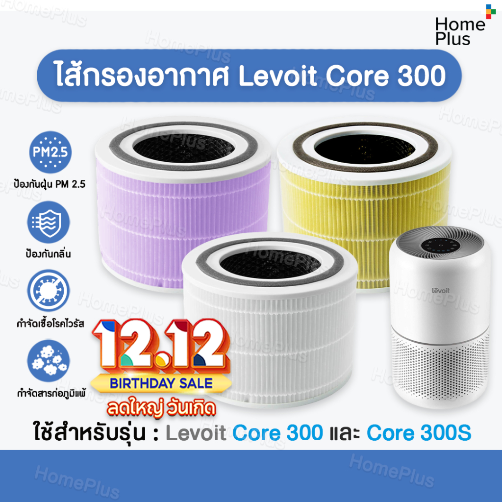 [พร้อมส่ง] ไส้กรองอากาศ สำหรับ เครื่องฟอกอากาศ Levoit Core300 Core 300S P350 Filter กำจัดอนุภาค 0.3 