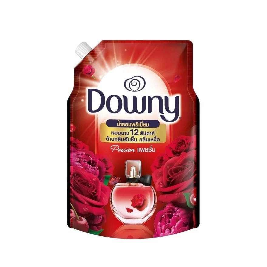 Downy ดาวน์นี่ น้ำยาปรับผ้านุ่มสูตรเข้มข้น ถุงเติม กลิ่นแพชชั่น 1 ลิตร