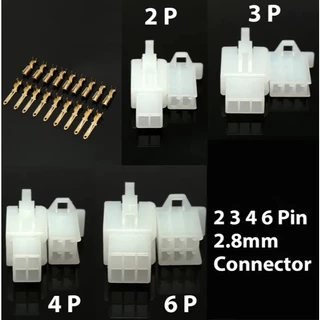 ชุดขั้วต่อสายไฟ 2.8mm รถยนต์ มอเตอร์ไซค์ เซ็ตใหญ่ 200/380 ชิ้น 2–6 พิน พร้อมคีมย้ำ ปอก ตัด 5in1 ใช้งานครบในกล่องเดียว