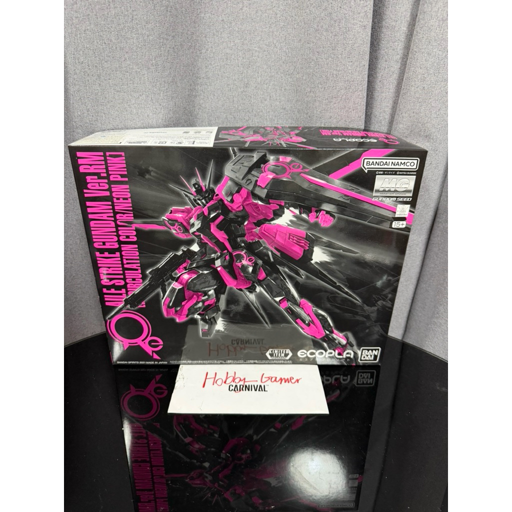 (มือ1 พร้อมส่งด่วน🇹🇭 ถูกที่สุด!) MG 1/100 GAT-X105+AQM/E-X01 Aile Strike Gundam Ver.RM [Recirculation Color / Neon Pink]