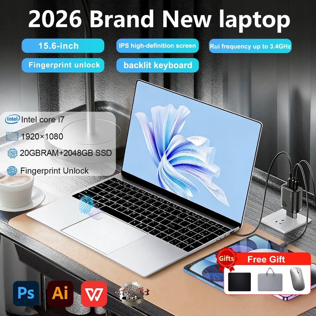 15.6 Inch แล็ปท็อป Windows 11 Brand New Laptop  Intel i7 โน๊ตบุ๊ค 16GB+1TB RAM โน๊ตบุ๊ค Laptop โน๊ตบ