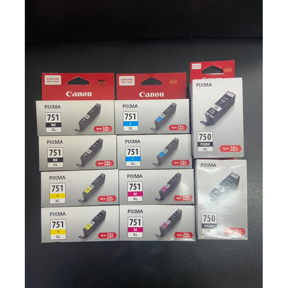canon 750xl Bk canon 751xl bk C M Y  ของแท้