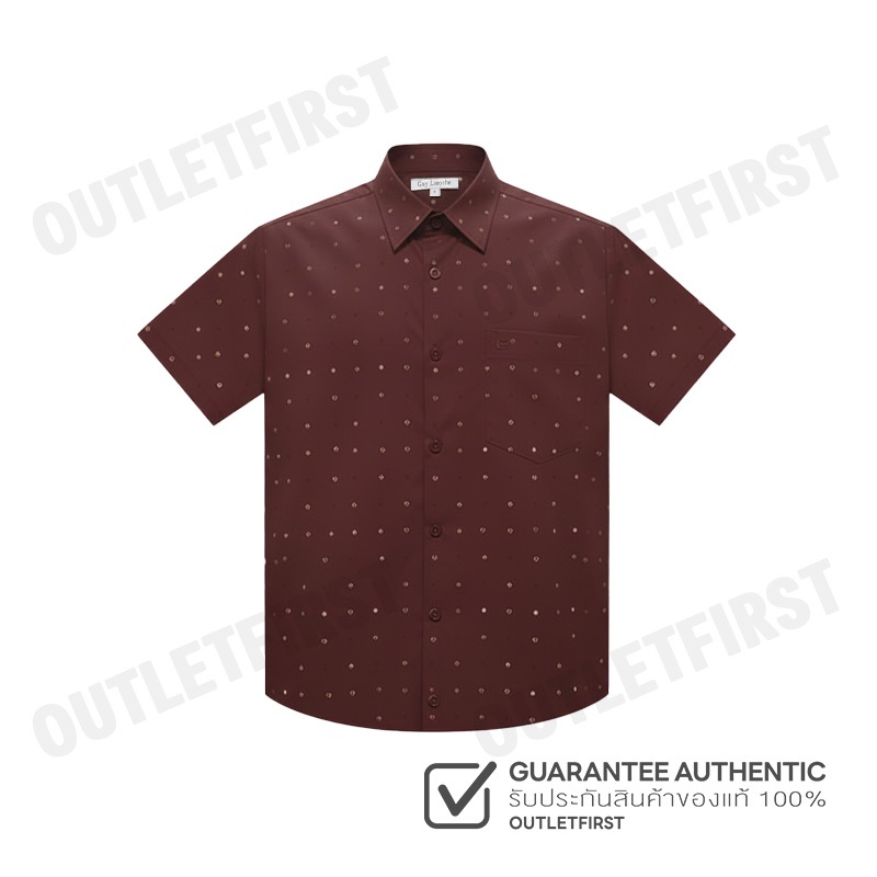 GUY LAROCHE รุ่น MAN'S SHORT SLEEVES SHIRT CODE: BAC5220P4MR เสื้อเชิ้ต เสื้อแขนสั้น เสื้อผู้ชาย