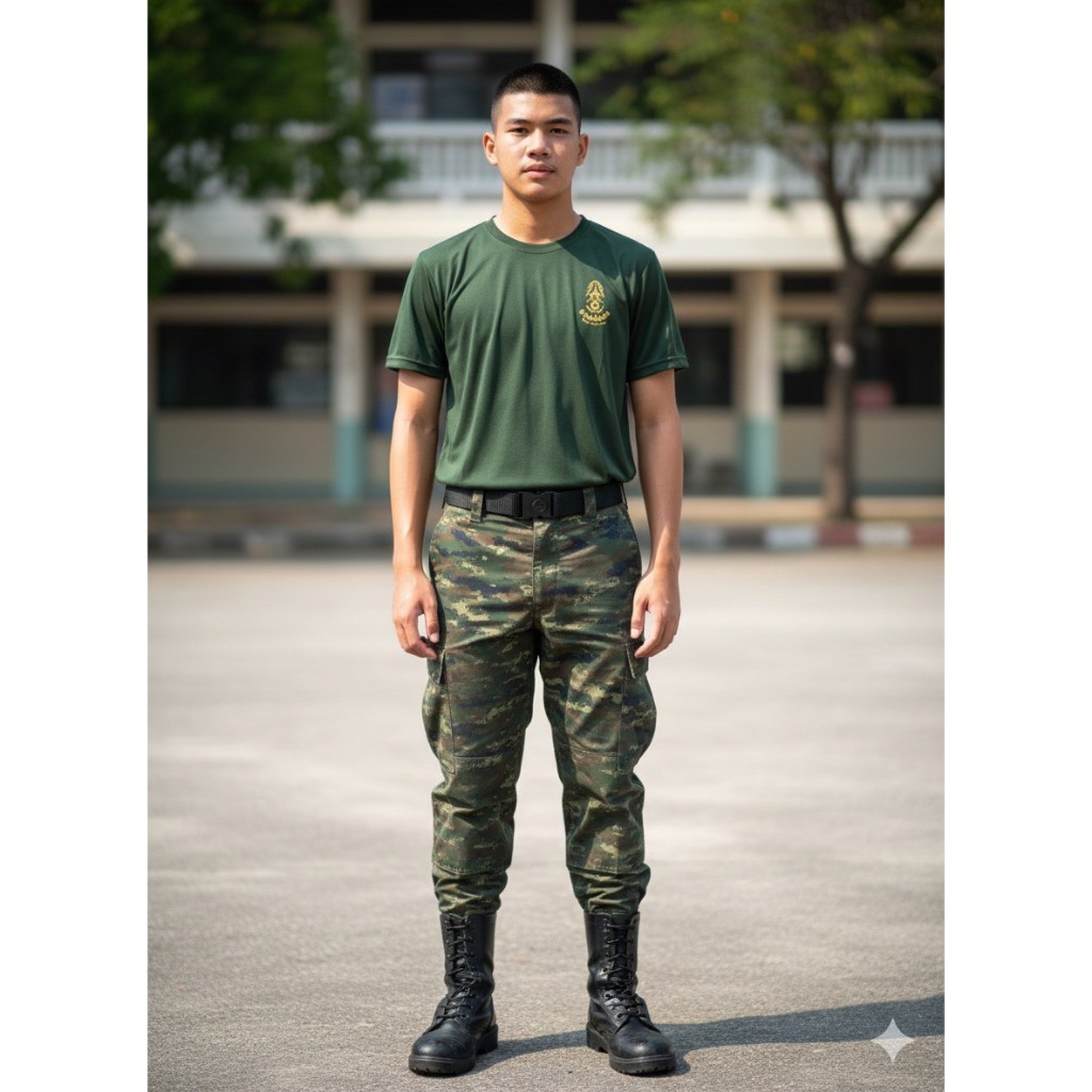 เสื้อรองใน คอกลม สกรีน กองพับบก