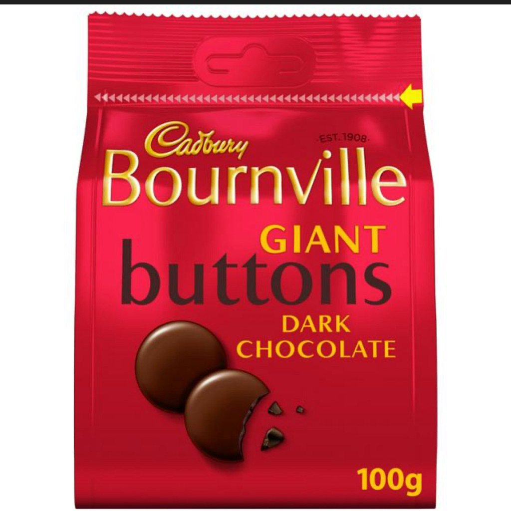 Cadbury Bournville Classic Dark chocolate 100g/Cadbury Bournville Dark Chocolate Giant Buttons Bag 1