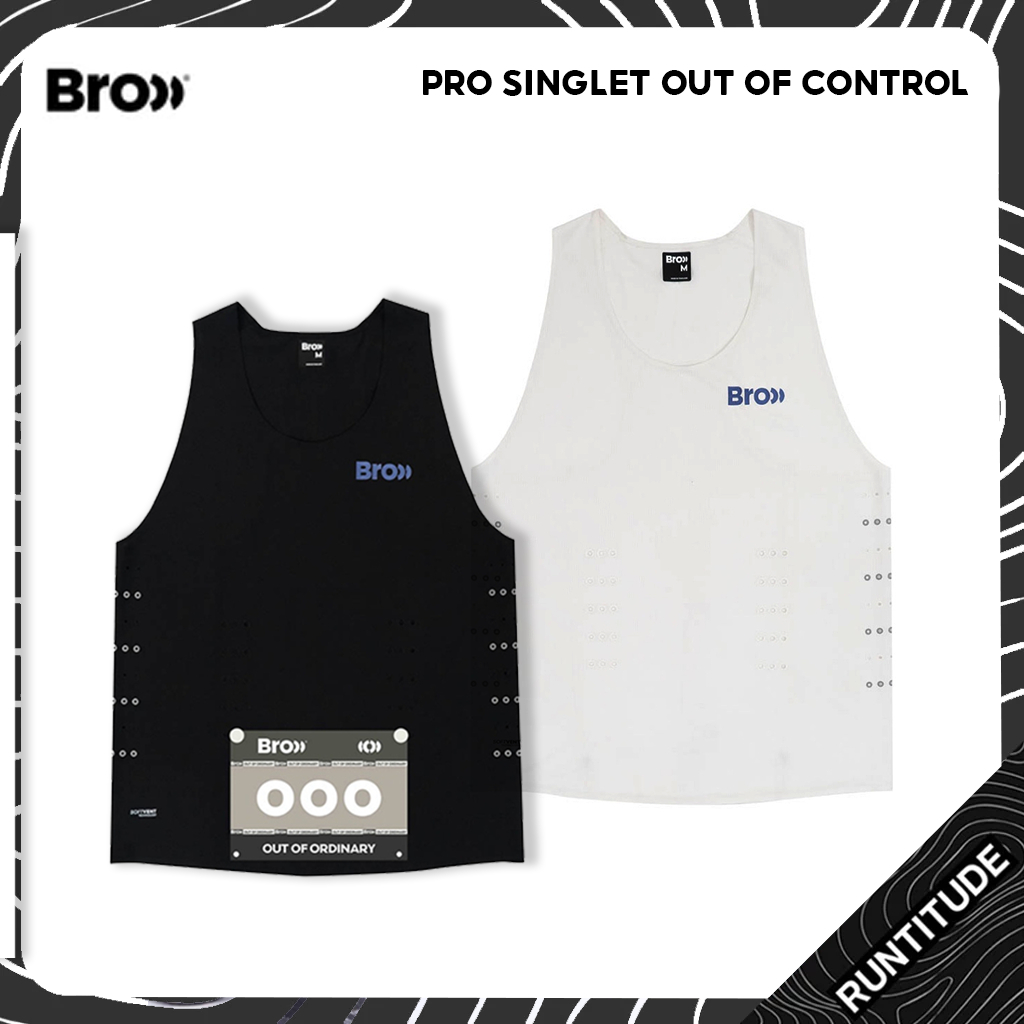 BROOO เสื้อกล้าม [ OUT OF CONTROL ] เสื้อวิ่ง PRO SINGLET RUNNING Singlet ราคา ถูกที่สุด ดีลบีเคเค