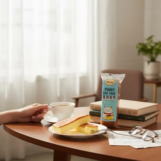 เค้กไข่เปียโน ตราเดมี่(1 ลังมีประมาณ 20-22 ชิ้น)
