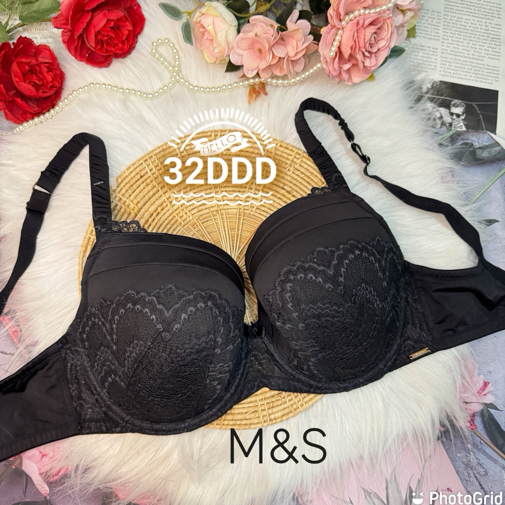 Marks &Spencer ใหม่มาก 32DDD/32F ฟองบาง สะอาดกริ้บ
