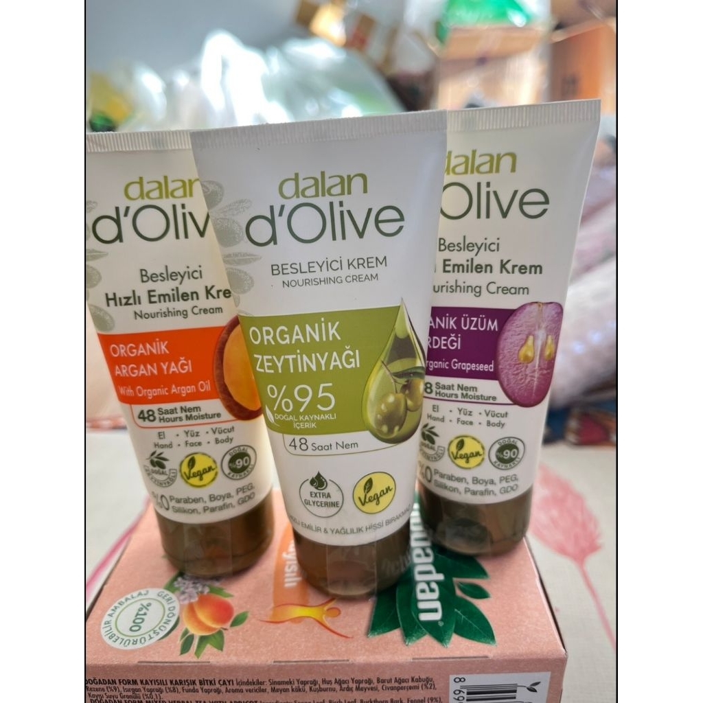 ครีมทามือมะกอก ตุรกี dalan แบบกระปุกขนาด 150ml 250ml