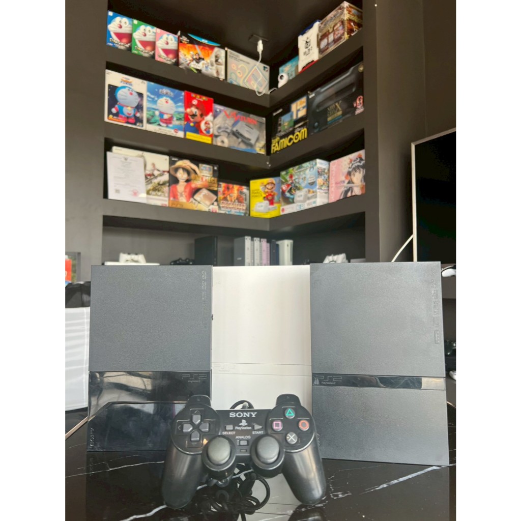 เครื่องเกม Ps2 Slim รุ่น7 รุ่น9 แท้ญี่ปุ่น อุปกรณ์แท้ทั้งชุด