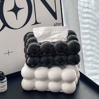 กล่องทิชชู่ กล่องใส่ทิชชู่มินิมอล กล่องใส่กระดาษทิชชู่ TISSUE BOX ของตกแต่งบ้าน กันฝุ่น กันน้ำ