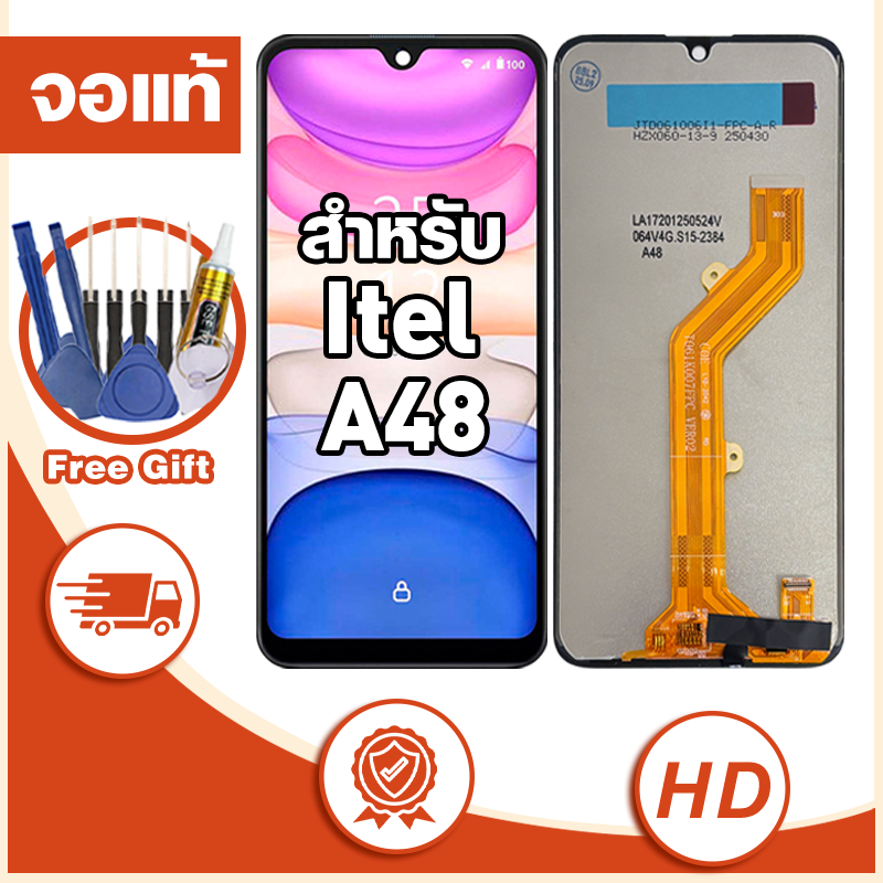 หน้าจอ สำหรับ itel A48,L6006 จอ LCD หน้าจอจริง 100% เข้ากันได้กับรุ่นหน้าจอ itel a48 ไขควงฟรี+กาว