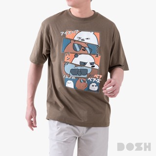 DOSH-UT MEN'S OVERSIZED T-SHIRTS WE BARE BEARS เสื้อยืดโอเวอ…