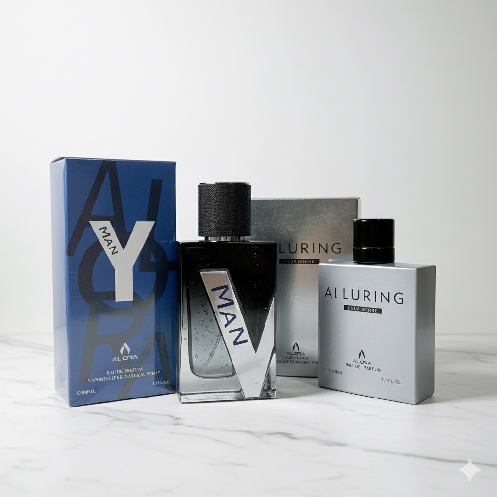 โปรคู่2ขวด ALORA Y MAN & ALLURING 100ML น้ำหอมผู้ชาย สไตร์หนุ่มเทห์ สปอร์ตสุดคูล หอมสดชื่น - 3244