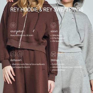 CHUUCHOP - (S-4XL) Rey sweatpants กางเกงวอร์มขายาว [เฉพาะกางเกง] (C8478)