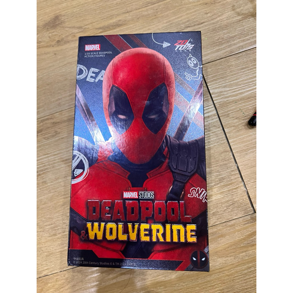 Zd toys Posable DeadPool Action figure (used)
