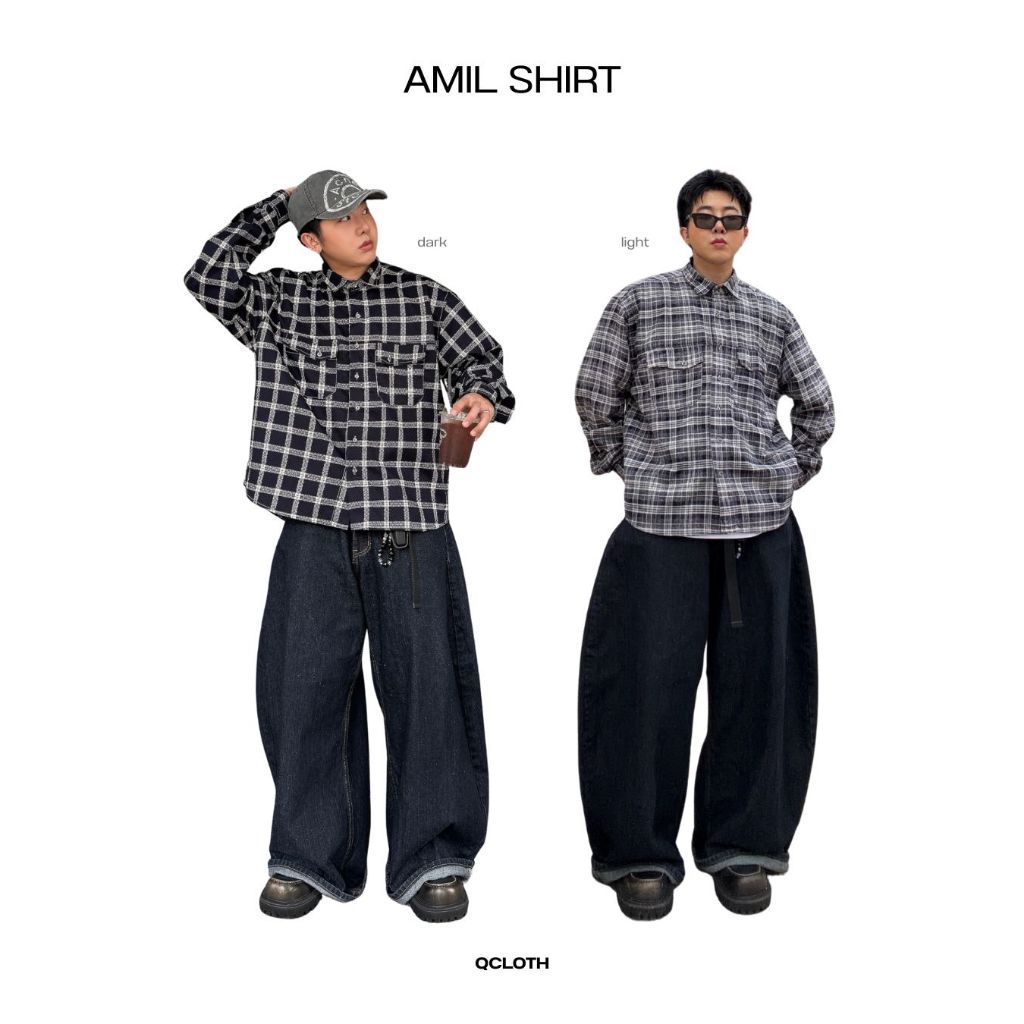 QCLOTH : AMIL SHIRT (ทรงสั้น)