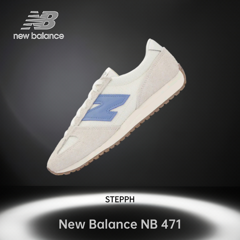 ของแท้ 100%-New Balance NB 471 Beige blue Low Sneakers  U471AA