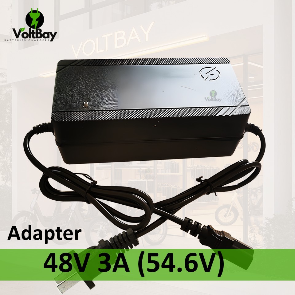 เครื่องชาร์จแบตเตอรี่ลิเธียม 48V 3A (54.6V) ใช้สำหรับแบตจักรยานไฟฟ้า