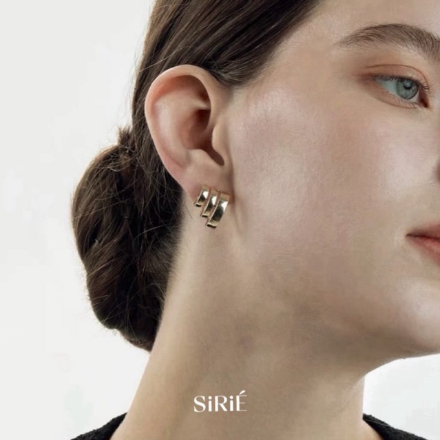 SIRIE - Triple loops earring