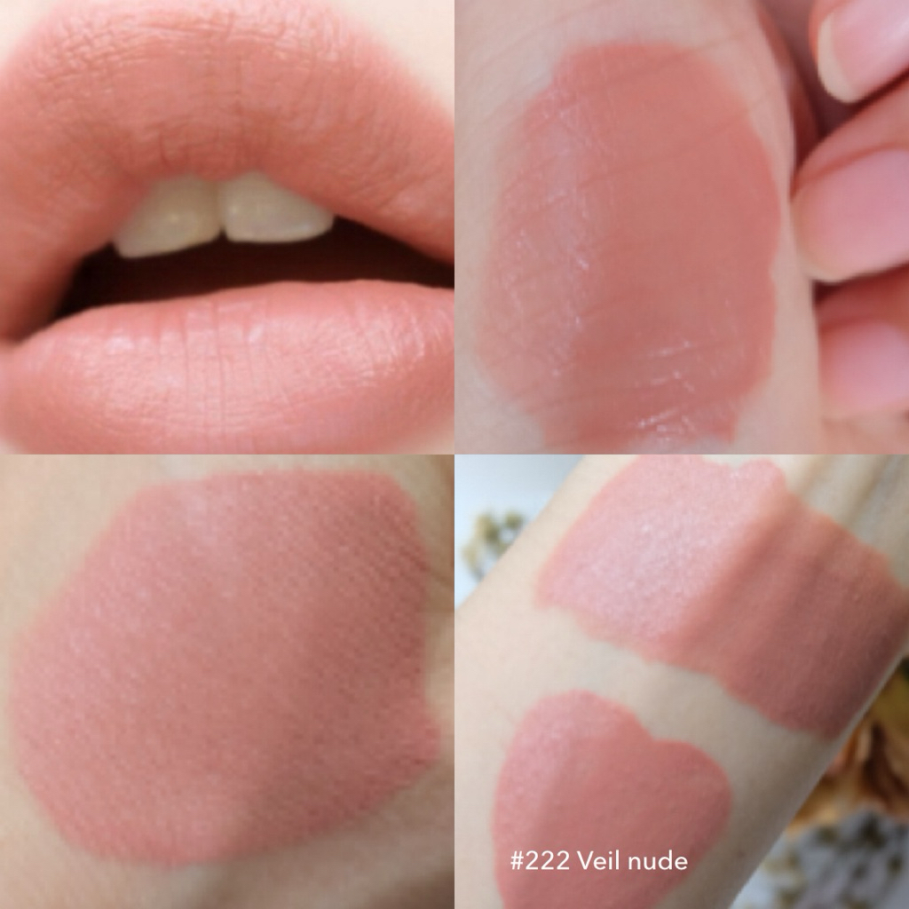 Byeon Lip 222 veil nude  เวลนู้ดสีนู้ดงานผิวกลบสีปากสวยจึ้งได้ลุคคุณหนูน่ารักขี้อ้อน