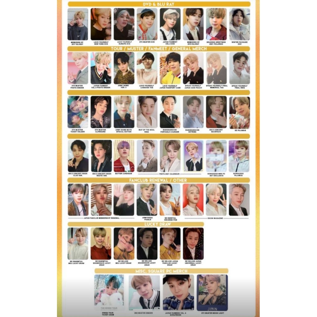 พร้อมส่ง การ์ด จีมิน Jimin BTS ของแท้ 100% ดูเพิ่มเติมได้ทักแชท