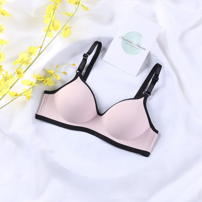 บราไร้โครง สวมสบาย ไร้การกดทับ เสื้อใน ดันทรง มีฟองน้ำในตัว สีพลาสเทลน่ารักๆ NY115