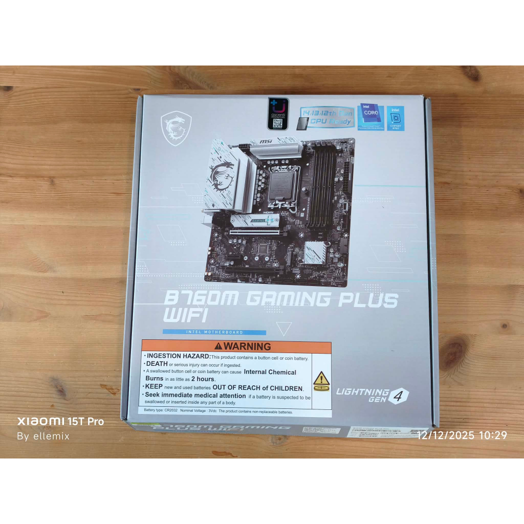 MAINBOARD (เมนบอร์ด) MSI B760M GAMING PLUS WIFI (SOCKET LGA 1700 DDR5 MICRO-ATX) มือสอง ประกันศูนย์ไ