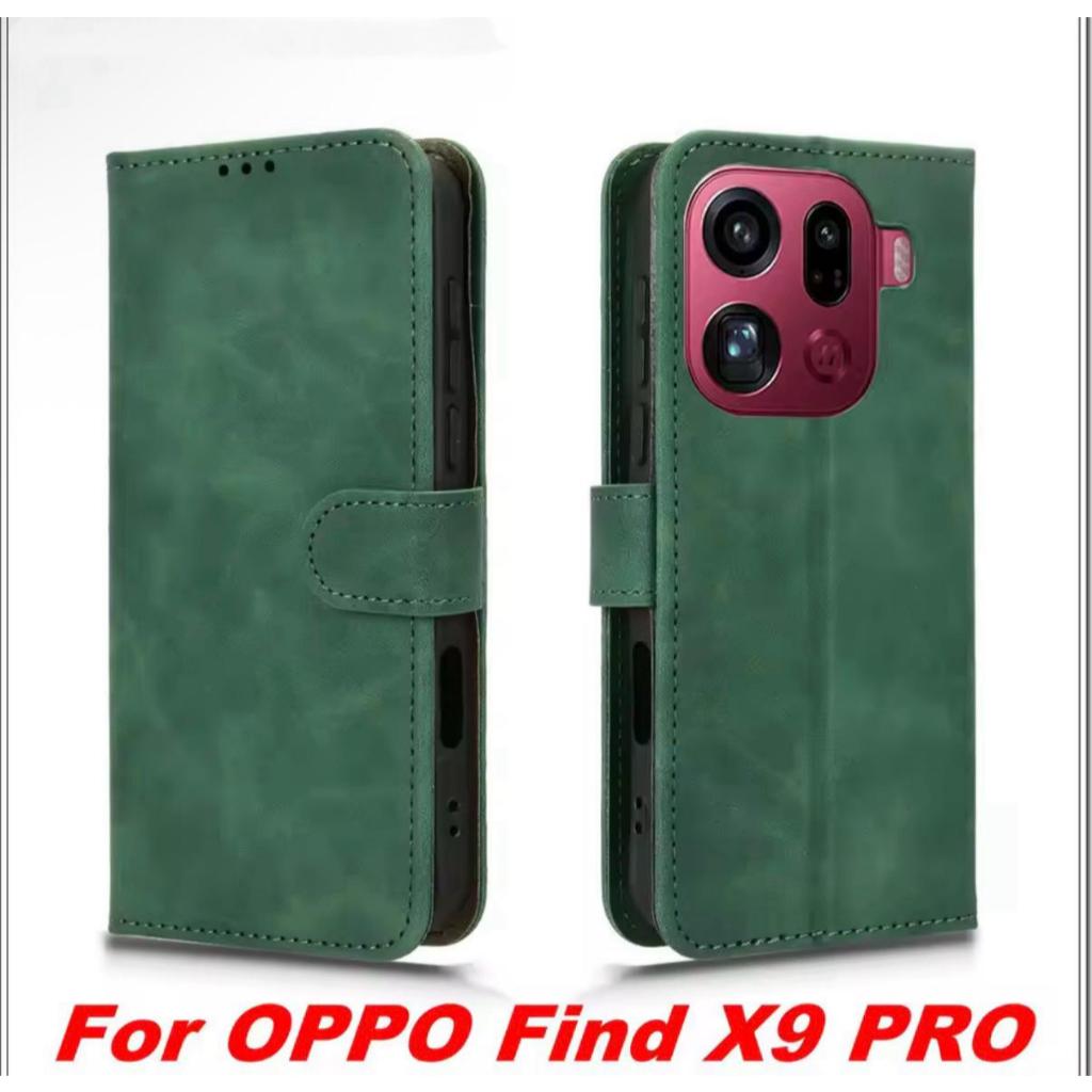 เคสฝาพับ ล็อคได้ สำหรับ OPPO Find X9Pro / Find X9 เคส เปิดปิด ฝาพับหนัง แม่เหล็กล็อคใส่บัตร ตั้งได้ - รูปที่ 2