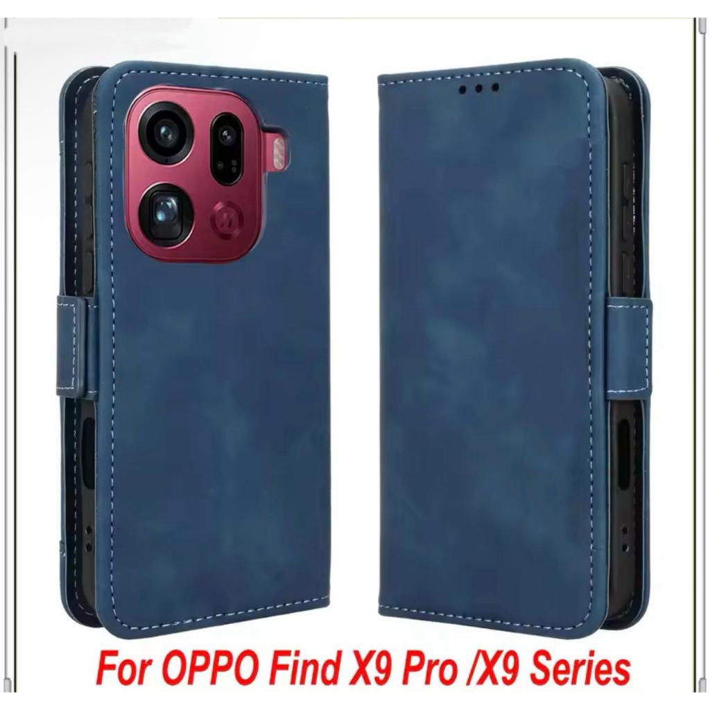 เคสฝาพับ ล็อคได้ สำหรับ OPPO Find X9Pro / Find X9 เคส เปิดปิด ฝาพับหนัง แม่เหล็กล็อคใส่บัตร ตั้งได้ - รูปที่ 3