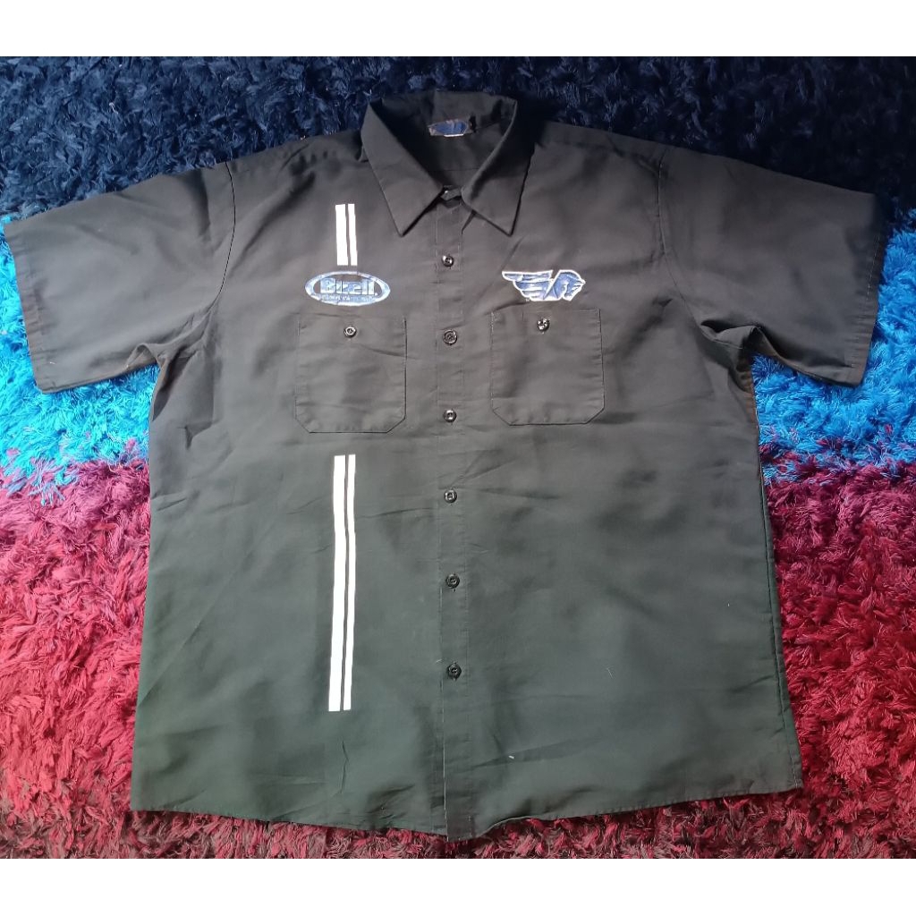 Buell official mechanic's T-Shirt by Buell Motorcycles mechanicsGreat vintage clothing item