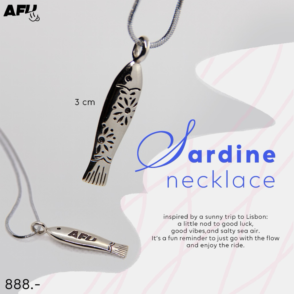 AFU.co สร้อยปลาซาร์ดีน SARDINE NECKLACE