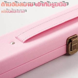 กล่องไม้สนุ๊กเกอร์ หนัง PU ยาว ใส่ไม้คิวท่อนยาว ใส่ไม้คิวได้ 2 ด้าม สามารถใส่ชอล์กได้2ก้อน ตัวล็อกโลหะ สินค้าพรีเมียม