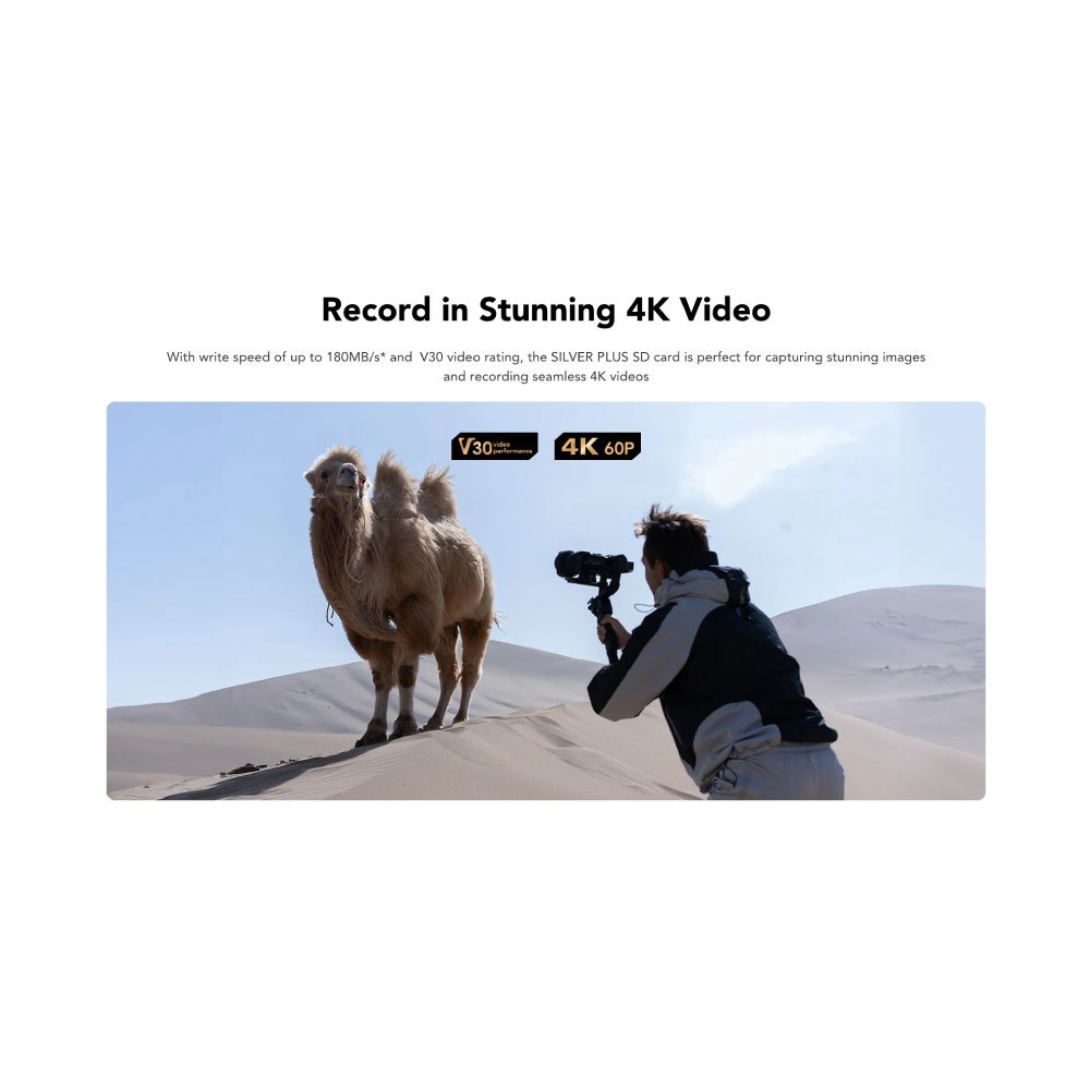 การ์ดหน่วยความจำ เอสดีการ์ด LEXAR SILVER PLUS 64GB UHS-I U3 V30 SD CARD SPEED BUMP FULL-HD 3D 4K RW255/135MB/S (LSDSIPL064G-BNNNG)_4