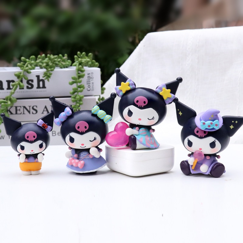 🔥พร้อมส่ง🔥โมเดลซานริโอ้ คุโรมิ Sanrio Kuromi ตุ๊กตาฟิกเกอร์ สําหรับตกแต่งเค้ก ของแต่งบ้าน ตกแต่งรถยนต์ - รูปที่ 3