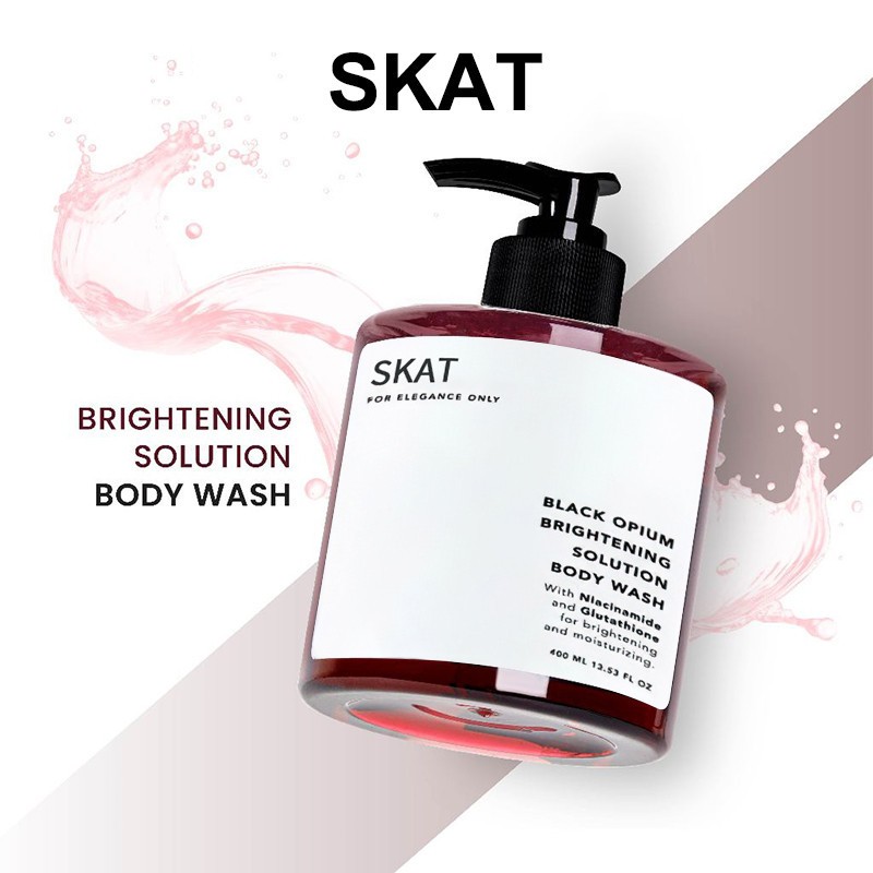 SKAT ครีมอาบน้ํา ผิวขาว ลดสิว กำจัดไร ขจัดสิว สดชื่น ชุ่มชื้น ผิวกระจ่างใส กลิ่นหอมติดทนนาน ขัดผิว เจลอาบน้ํา 400มล - รูปที่ 3