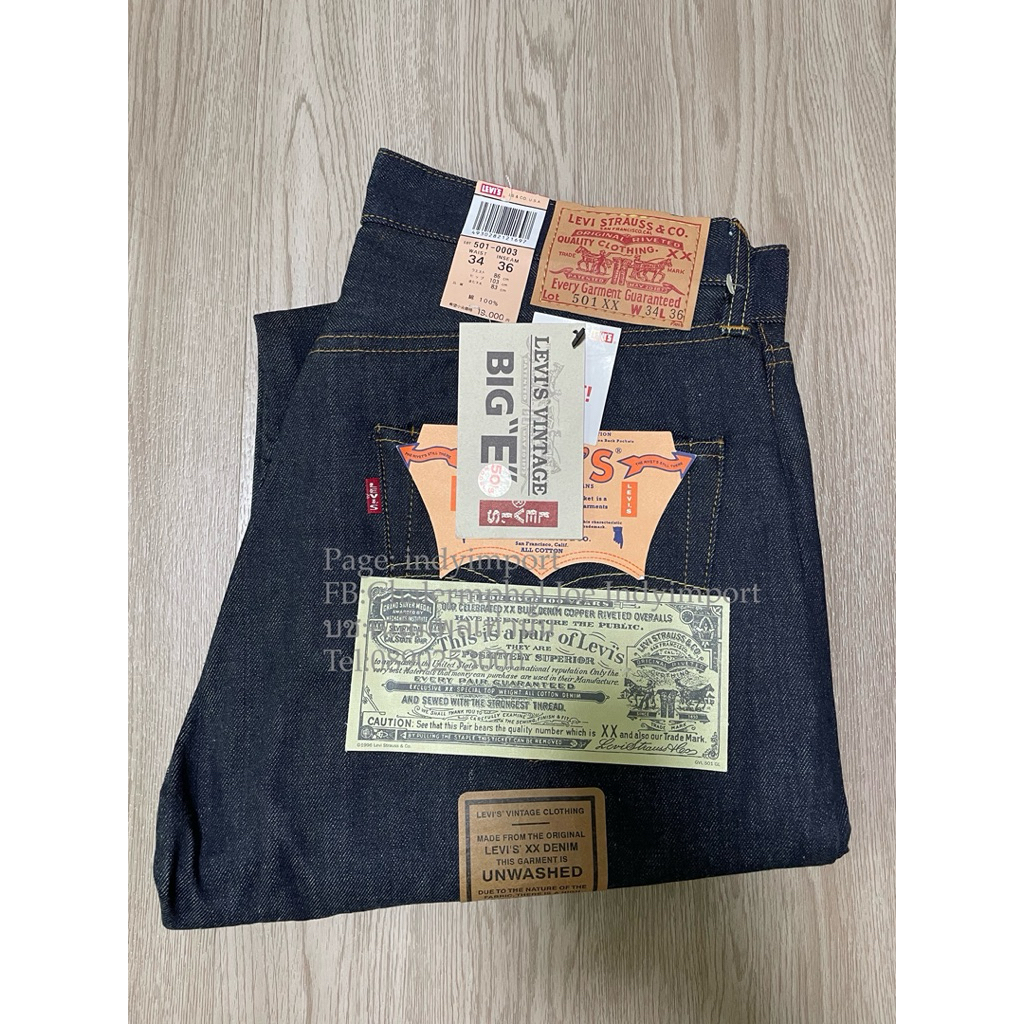 Levis501 XX bigE LVC1955 made in usa (deadstock) Size34x36