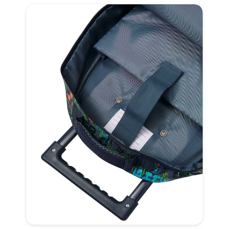 👫🧳 ล้อลากกระเป๋าเป้ มีไฟ Trolley Backpack With Light Up Wheelsประถมขึ้นไป🎯ขนาด 18 นิ้ว🏎พร้อมส่งด่วน - รูปที่ 6