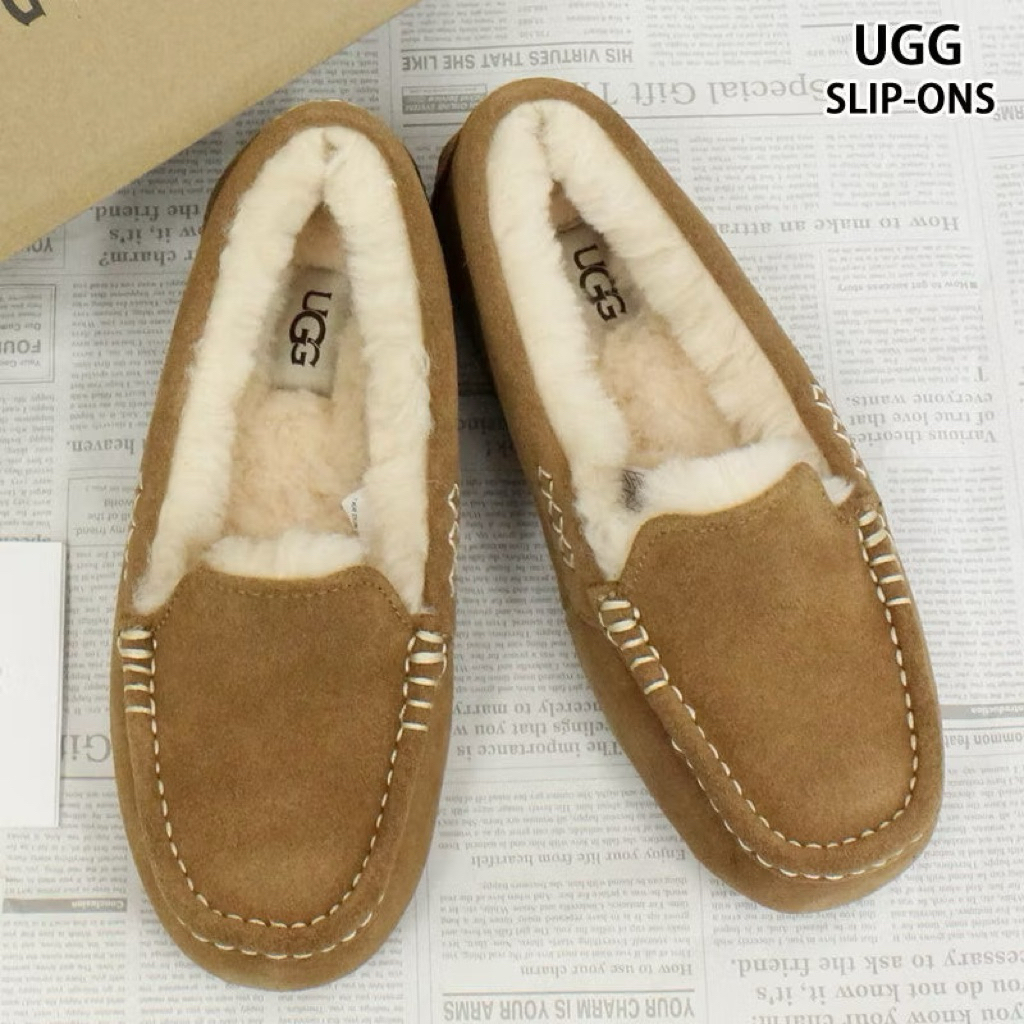 UGG รองเท้าหนังกลับสลิปออนรุ่น Ansley Driving Shoes (ผู้หญิง)size 38 อุ่นมาก